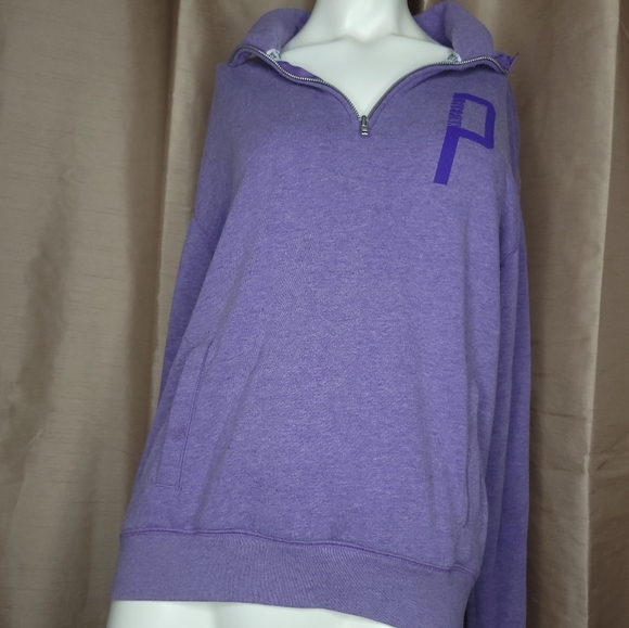Pink Victoria Secret Women's Pullover Jacket - Size: Small - Purple - Picture 2 of 10